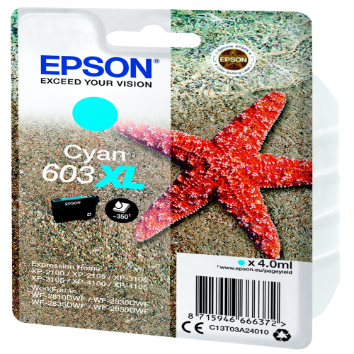 Epson - Cartuccia ink - 603XL - ciano - C13T03A24010 - 350 pag